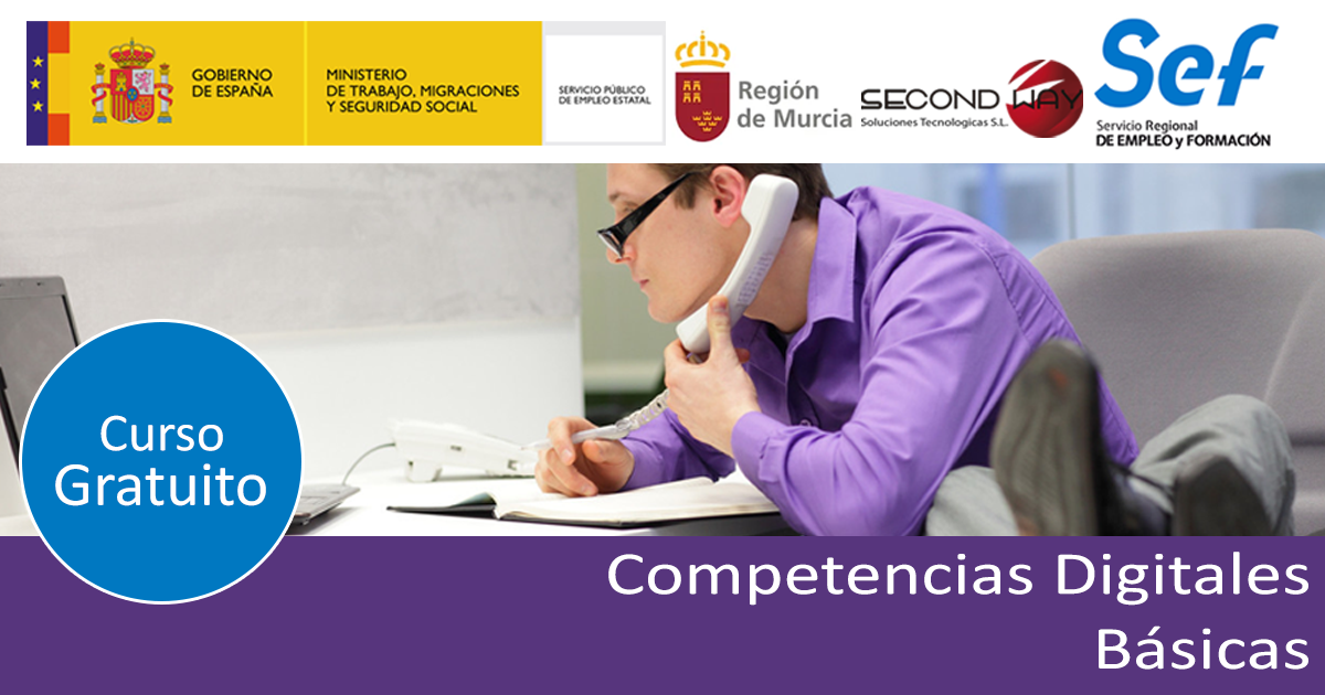 Curso gratuito en Competencias digitales Básicas (desempleados) - Murcia - Torres de Cotillas