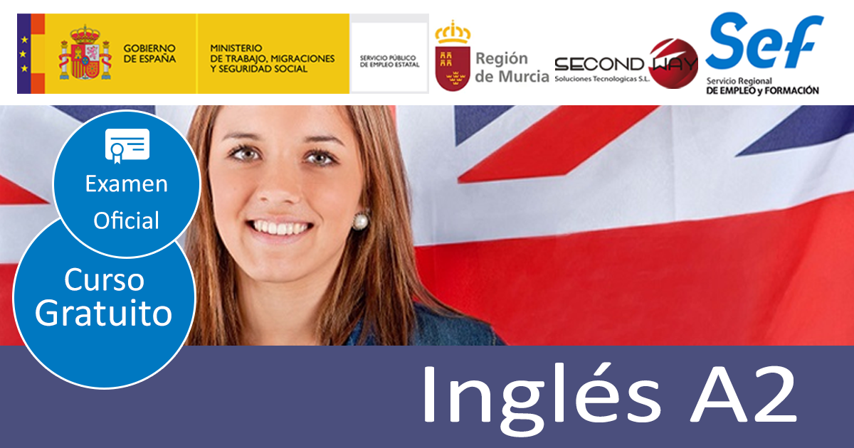 Curso gratuito en Ingles A2 en Murcia (desempleados SEF)