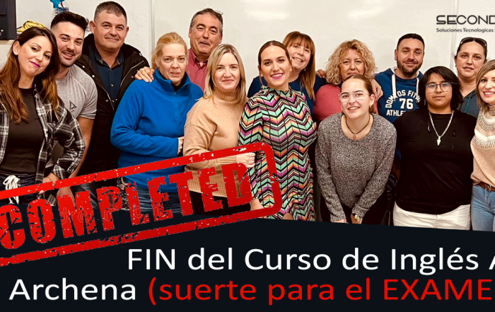 Fin del curso de Ingles A2 en Archena - Secondwayformacion